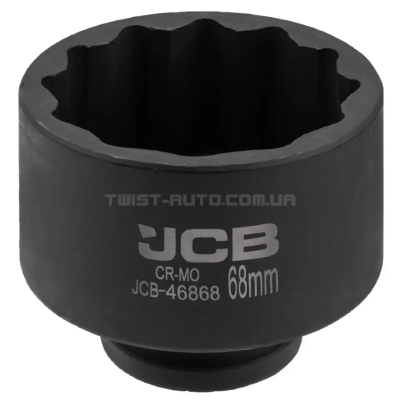 Головка торцева ударна 3/4" 68 мм (12-гр.) JCB Tools JCB-46868 Головка торцева ударна 3/4" 68 мм (12-гр.) JCB Tools JCB-46868