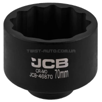 Головка торцева ударна 3/4" 70 мм (12-гр.) JCB Tools JCB-46870 Головка торцева ударна 3/4" 70 мм (12-гр.) JCB Tools JCB-46870