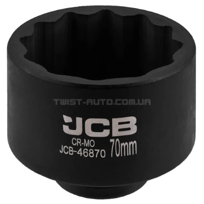 Головка торцева ударна 3/4" 70 мм (12-гр.) JCB Tools JCB-46870 Головка торцева ударна 3/4" 70 мм (12-гр.) JCB Tools JCB-46870