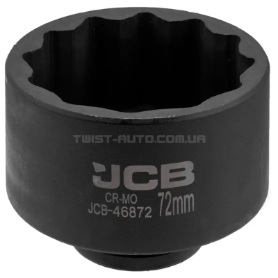 Головка торцева ударна 3/4" 72 мм (12-гр.) JCB Tools JCB-46872 Головка торцева ударна 3/4" 72 мм (12-гр.) JCB Tools JCB-46872