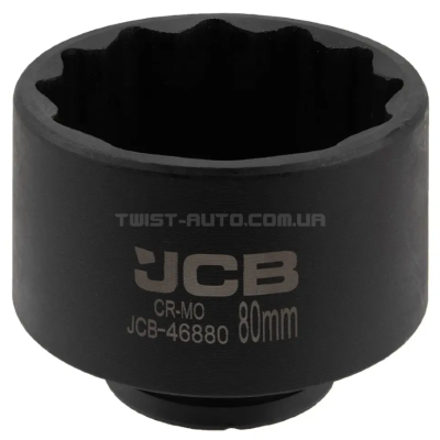Головка торцева ударна 3/4" 80 мм (12-гр.) JCB Tools JCB-46880 Головка торцева ударна 3/4" 80 мм (12-гр.) JCB Tools JCB-46880
