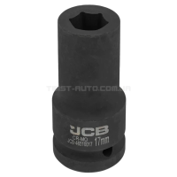 Головка торцева ударна глибока 3/4" 17 мм (6-гранна) JCB Tools JCB-46510017 Головка торцева ударна глибока 3/4" 17 мм (6-гранна) JCB Tools JCB-46510017