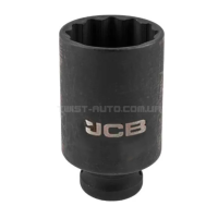 Головка торцева ударна глибока 3/4" 45 мм (12-гранна) JCB Tools JCB-46810045 Головка торцева ударна глибока 3/4" 45 мм (12-гранна) JCB Tools JCB-46810045
