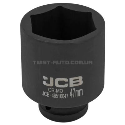 Головка торцева ударна глибока 3/4" 47 мм (6-гранна) JCB Tools JCB-46510047 Головка торцева ударна глибока 3/4" 47 мм (6-гранна) JCB Tools JCB-46510047