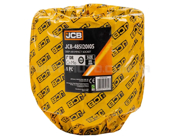 Головка торцева ударна глибока 1" 105 мм (6-гр.) JCB Tools JCB-485120105 Головка торцева ударна глибока 1" 105 мм (6-гр.) JCB Tools JCB-485120105