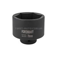 Головка торцева ударна глибока 3/4" 70 мм (6-гр.) FORCEKRAFT FK-46510070 Головка торцева ударна глибока 3/4" 70 мм (6-гр.) FORCEKRAFT FK-46510070