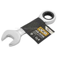 Ключ гаечный короткий с трещоткой 16 мм JCB Tools JCB-757S16 Ключ гаечный короткий с трещоткой 16 мм JCB Tools JCB-757S16