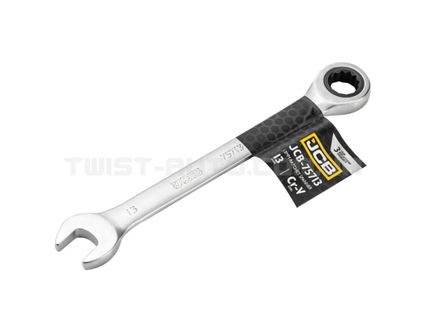 Ключ гайковий з тріскачкою 13 мм JCB Tools JCB-75713 Ключ гайковий з тріскачкою 13 мм JCB Tools JCB-75713