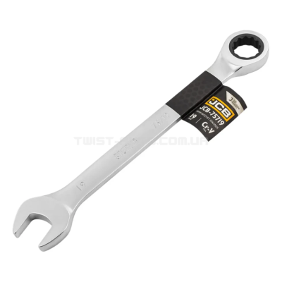 Ключ гайковий з тріскачкою 19 мм JCB Tools JCB-75719