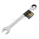 Ключ гайковий з тріскачкою 19 мм JCB Tools JCB-75719