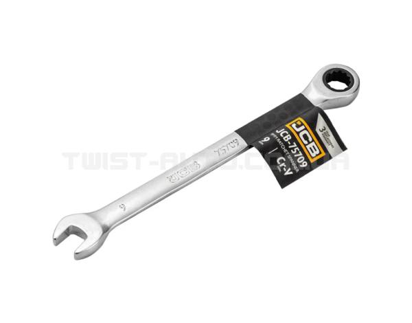 Ключ гайковий з тріскачкою 9 мм JCB Tools JCB-75709 Ключ гайковий з тріскачкою 9 мм JCB Tools JCB-75709