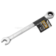 Ключ гайковий з тріскачкою 9 мм JCB Tools JCB-75709 Ключ гайковий з тріскачкою 9 мм JCB Tools JCB-75709