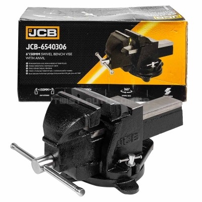 Лещата сталеві поворотні з ковадлом 6" (150мм) JCB Tools JCB-6540306 Лещата сталеві поворотні з ковадлом 6" (150мм) JCB Tools JCB-6540306