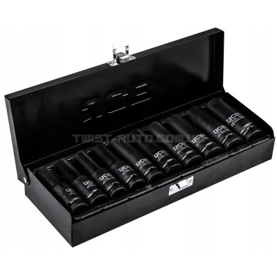 Набор головок глубоких ударных 10 ед. 1/2" (6-гр.) JCB Tools JCB-4107-5MPB