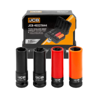 Набір головок глибоких ударних тонкостінних 4 од. 1/2" (6-гр.) JCB Tools JCB-4032TH44 Набір головок глибоких ударних тонкостінних 4 од. 1/2" (6-гр.) JCB Tools JCB-4032TH44