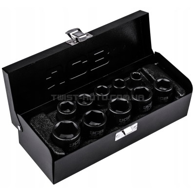 Набор ударных головок 10 ед. 1/2" (6-гр.) JCB Tools JCB-4101-5MPB