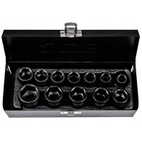Набір ударних головок 12 од. 1/2" (6-гр.) JCB Tools JCB-4129-5MPB Набір ударних головок 12 од. 1/2" (6-гр.) JCB Tools JCB-4129-5MPB