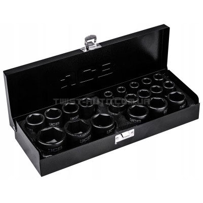 Набор ударных головок 20 ед. 1/2" (6-гр.) JCB Tools JCB-4203-5MPB