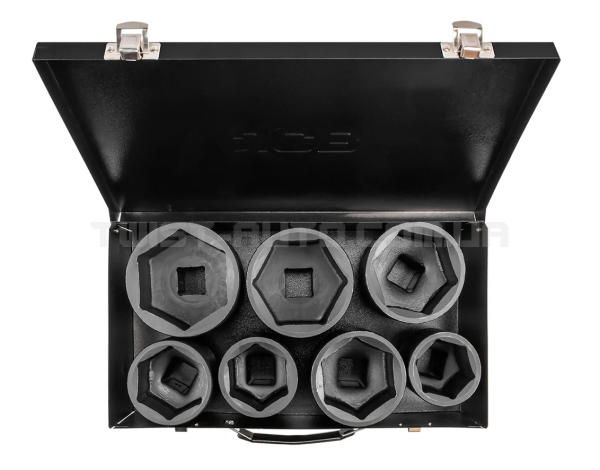 Набір головок ударних 7 од. 1" (6-гр.) (46-75 мм) JCB Tools JCB-8071-5MPB