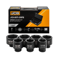 Набір головок ударних 7 од. 1" (6-гр.) (46-75 мм) JCB Tools JCB-8071-5MPB