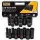 Набір головок ударних глибоких 15 од. 1/2" (6-гр.) JCB Tools JCB-4166D-5MPB Набір головок ударних глибоких 15 од. 1/2" (6-гр.) JCB Tools JCB-4166D-5MPB