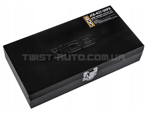 Набір головок ударних глибоких 12 од. 1/2" (6-гр.) JCB Tools JCB-4127-5MPB Набір головок ударних глибоких 12 од. 1/2" (6-гр.) JCB Tools JCB-4127-5MPB