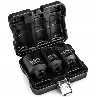 Набор ударных головок 3 ед. 1/2" (12-гр.) (34, 36, 41 мм) JCB Tools JCB-4035-9MPB