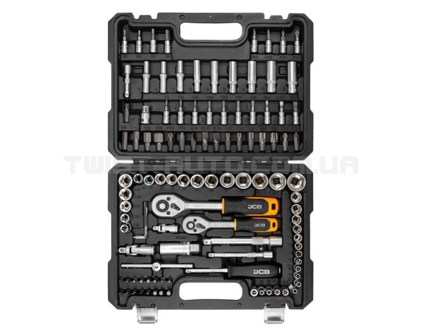 Набір інструментів 108 од. 1/4", 3/8" (6-гр.) (4-22 мм) JCB Tools JCB-41082-5DS