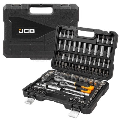 Набір інструментів 108 од. 1/4", 3/8" (6-гр.) (4-22 мм) JCB Tools JCB-41082-5DS Набір інструментів 108 од. 1/4", 3/8" (6-гр.) (4-22 мм) JCB Tools JCB-41082-5DS