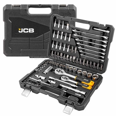 Набір інструментів 82 од. 1/4", 3/8" (6-гр.) (4-22 мм) JCB Tools JCB-4821-5DS Набір інструментів 82 од. 1/4", 3/8" (6-гр.) (4-22 мм) JCB Tools JCB-4821-5DS