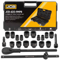 Набір інструментів ударних 21 пр. 3/4" (12-гр.) JCB Tools JCB-6213-9MPB