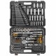 Набір інструменту комбінований 218 од. 1/4", 3/8", 1/2" (6-гр.) (4-22 мм) JCB Tools JCB-42182-5 Набір інструменту комбінований 218 од. 1/4", 3/8", 1/2" (6-гр.) (4-22 мм) JCB Tools JCB-42182-5