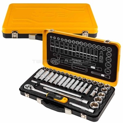Набор инструмента комбинированный 36 ед. 1/2" (6-гр.) (8-32 мм) JCB Tools JCB-4362M Набор инструмента комбинированный 36 ед. 1/2" (6-гр.) (8-32 мм) JCB Tools JCB-4362M