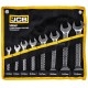 Набір рожкових ключів в чохлі 8 од. (8-24 мм) JCB Tools JCB-5084P