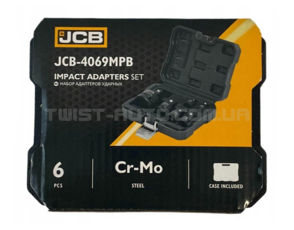 Набір ударних адаптерів 6 од. JCB Tools JCB-4069MPB Набір ударних адаптерів 6 од. JCB Tools JCB-4069MPB