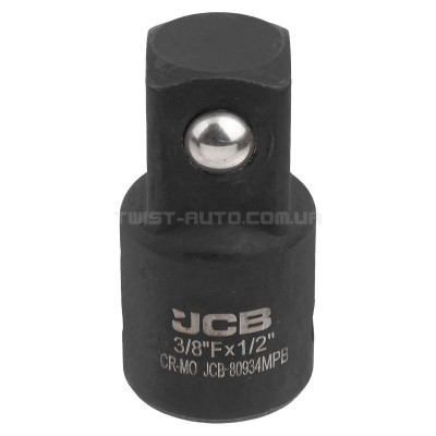 Ударный адаптер 3/8"(F) x 1/2"(M) JCB Tools JCB-80934MPB Ударный адаптер 3/8"(F) x 1/2"(M) JCB Tools JCB-80934MPB
