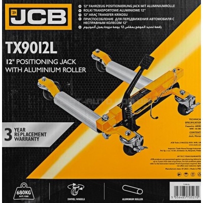 Візок під колесо для перемішення авто JCB Tools JCB-TX9012L Візок під колесо для перемішення авто JCB Tools JCB-TX9012L