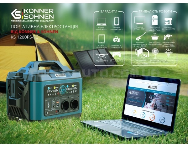 Зарядная станция Konner&Sohnen KS 1200PS-FC