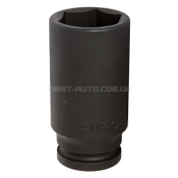 Головка 3/4" шестигранна ударна, глибока 52 мм, L=100 мм FORCE 46510052 Головка 3/4" шестигранна ударна, глибока 52 мм, L=100 мм FORCE 46510052
