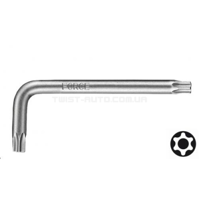 Ключ Torx Г-обр.з отвором екстрадлинний Т15 L=103 мм FORCE 76715XL