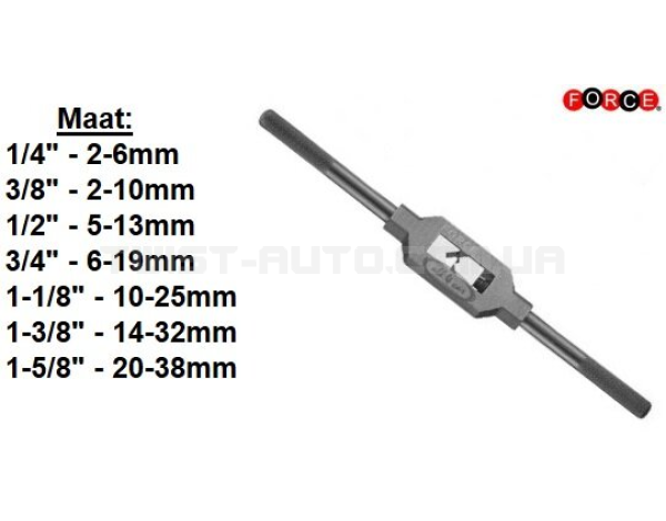 Мітчикоутримувач 2-10 мм FORCE 881A10