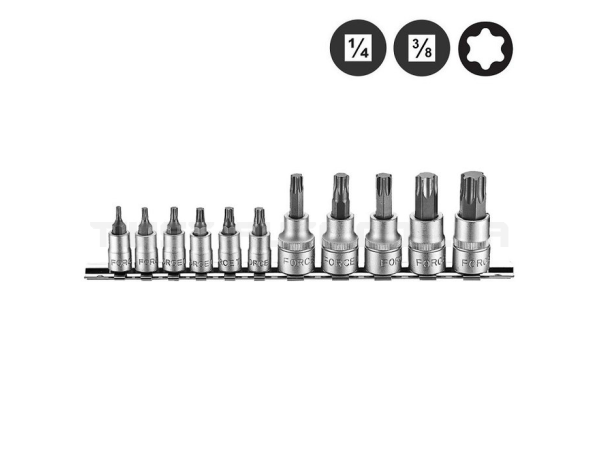 Набор бит-насадок 1/4"+3/8" Torx 11 пр. FORCE 2111i