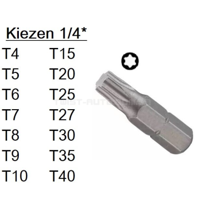 Біта 1/4" Torx Т8 L=25 мм FORCE 1262508