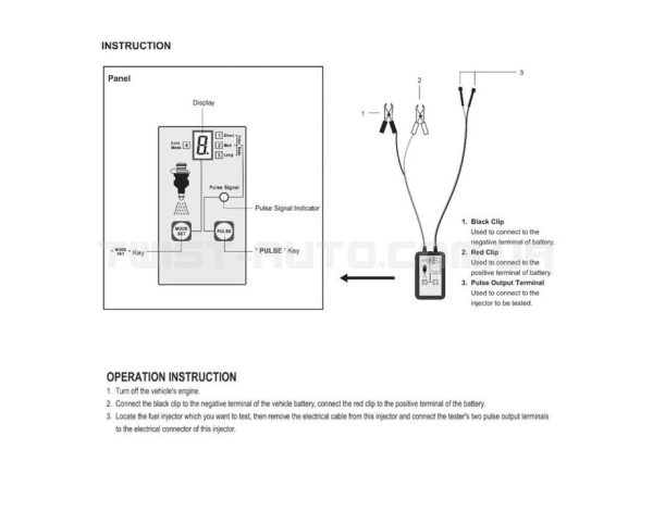 Тестер паливних форсунок 12 V FORCE 885G02