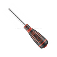  Рукоятка для головок трещоточная с резиновой ручкой 1/4" L=193 мм  FORCE 8149