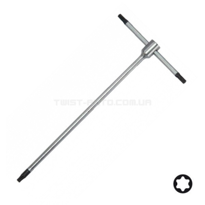 Ключ Torx Т-образный Т10, L=75/150 мм FORCE 76610T