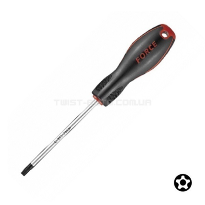 Викрутка Torx 5-променева з отвором ТS25, L=150 мм FORCE 71F25