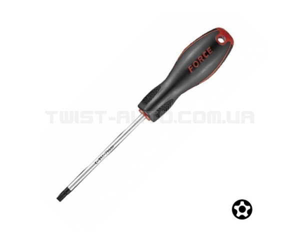 Викрутка Torx 5-променева з отвором ТS25, L=150 мм FORCE 71F25