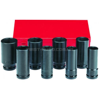  Набор головок 3/4"  6-гр. ударных, глубоких 8 пр. (1"-1-1/2")  FORCE 6081DS