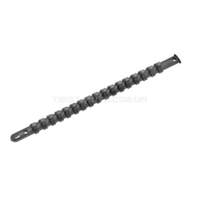 3/8" Дин-рейка пластиковая 17 зажимов L=432 мм FORCE 819317A